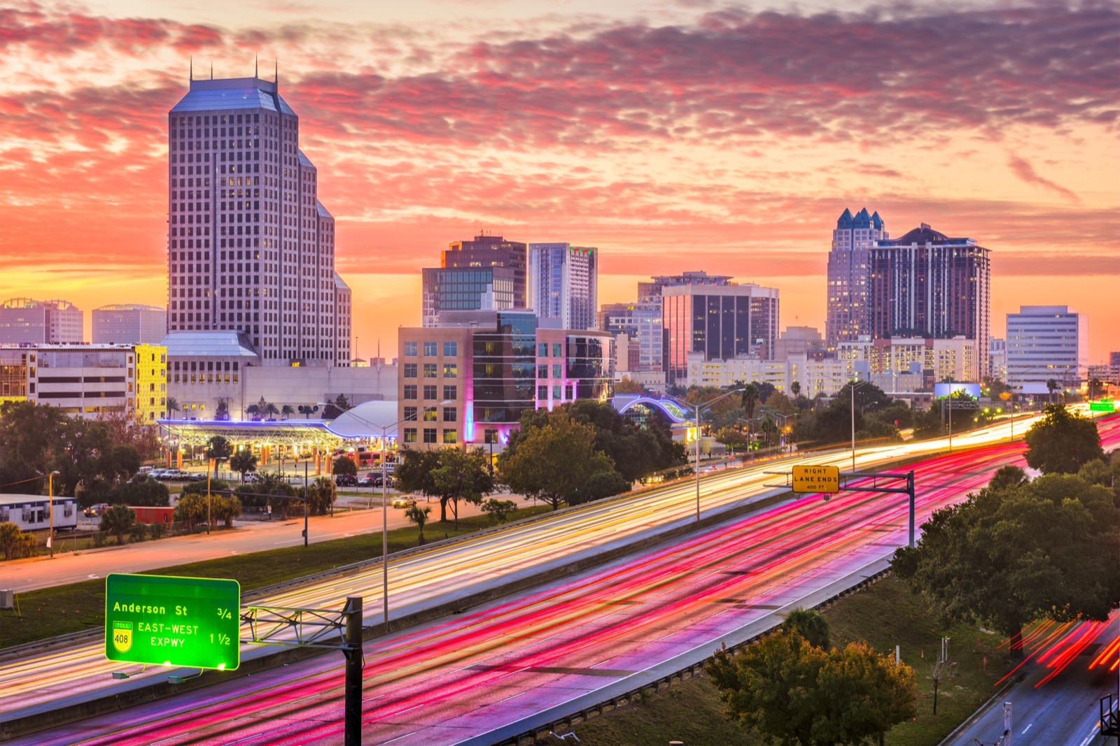 Downtown Orlando skyline at sunset — Toro Movers' home base