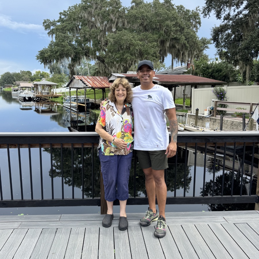 The Toro Movers family together on a Central Florida dock